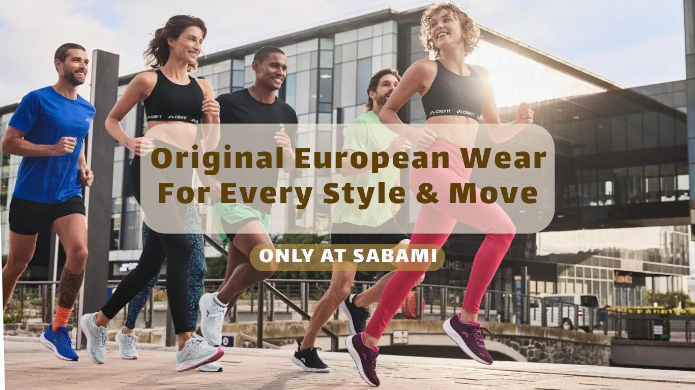 انواع لباس های ورزشی و روزمره زنانه و مردانه شامل تاپ و تیشرت و رکابی/لگ و نیم تنه/شلوار و اسلش