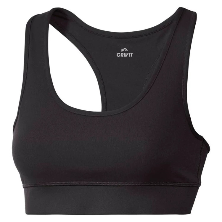 خرید نیم تنه ورزشی زنانه/برند کریویت/رنگ مشکی/جنس پلی آمید و الاستان/ضد تعریق و ضد بو