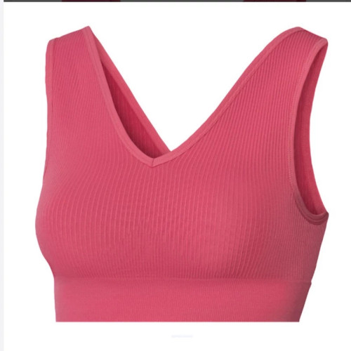 خرید نیم تنه زنانه/برند کریویت/رنگ صورتی چرک/جنس پلی آمید و الاستان/ضد تعریق و ضد بو نمای جلو