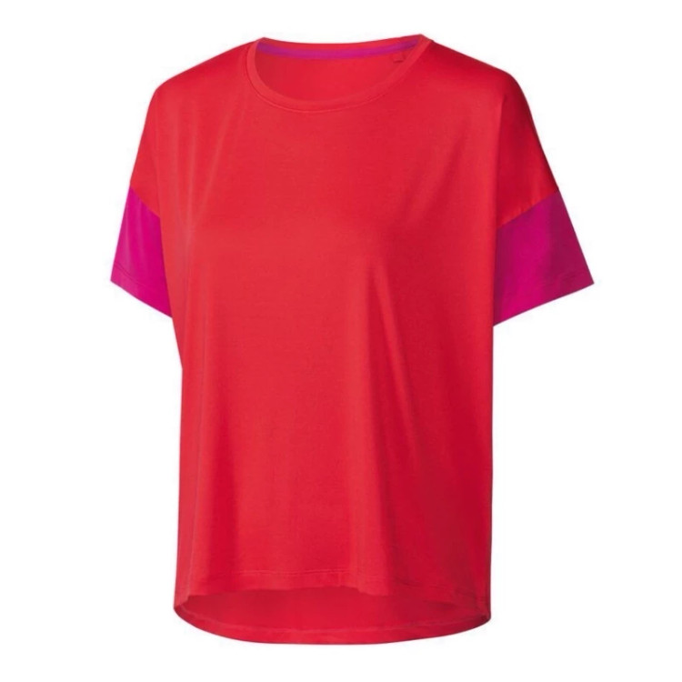 خرید تیشرت زنانه/برند کریویت/رنگ نارنجی/جنس پلی استر و اسپندکس/ضدتعریق و ضدبو