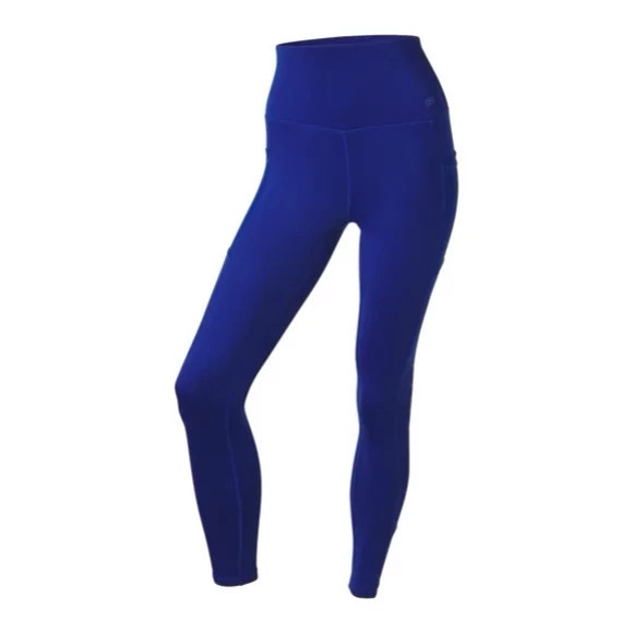 لگ ورزشی زنانه/برند کریویت/رنگ آبی کاربنی/جنس پلی استر و الاستان/ضد تعریق و تنفس پذیر/صبامی