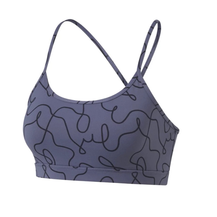 خرید نیم تنه ورزشی زنانه رنگ طوسی برند کریویت سبک با کشسانی بالا بدون پد