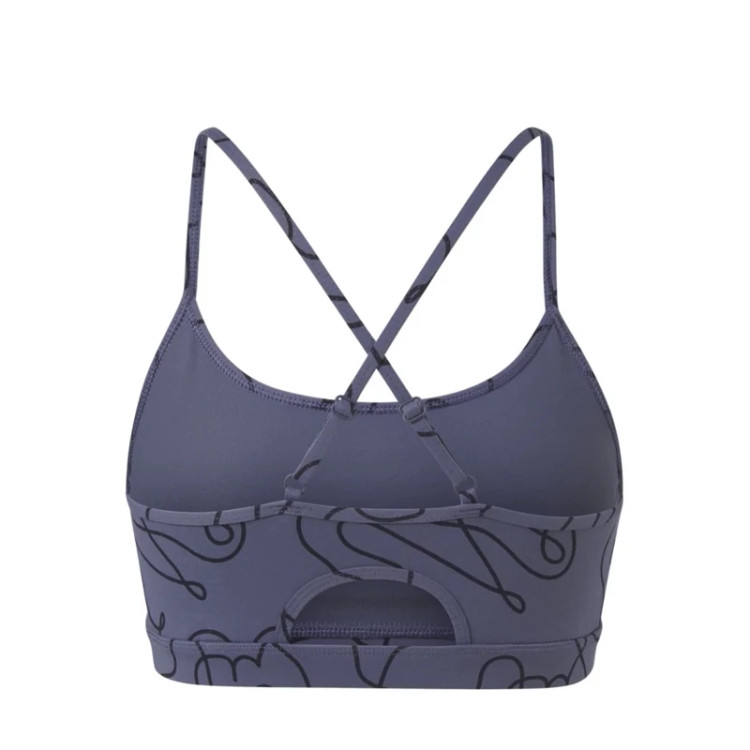 خرید نیم تنه ورزشی زنانه رنگ طوسی برند کریویت سبک با کشسانی بالا بدون پد نمای پشت