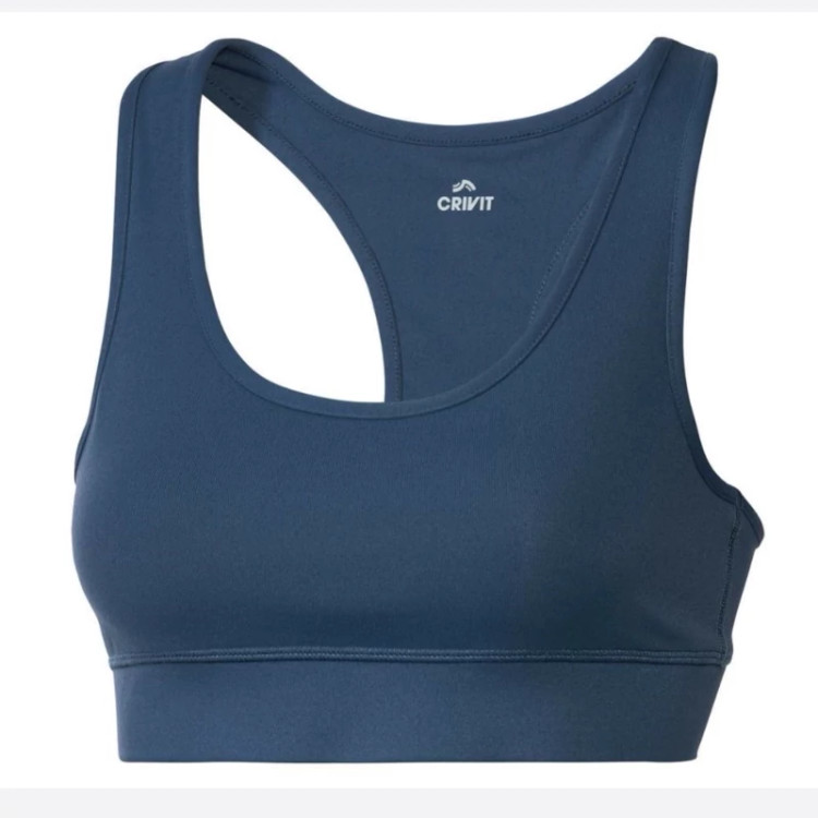 خرید نیم تنه ورزشی زنانه آبی نفتی | برند کریویت آلمان بدون پد
