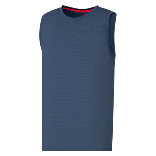 خرید تاپ ورزشی مردانه سورمه ای /کریویت/تنفس پذیر و خشک شونده سریع/فروشگاه صبامی نمای جلو