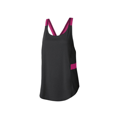 خرید تاپ ورزشی زنانه کریویت مشکی/بند کشی/صبامی