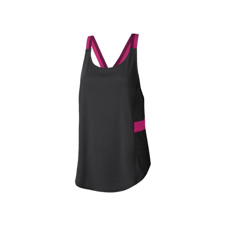 خرید تاپ ورزشی زنانه کریویت مشکی/بند کشی/صبامی