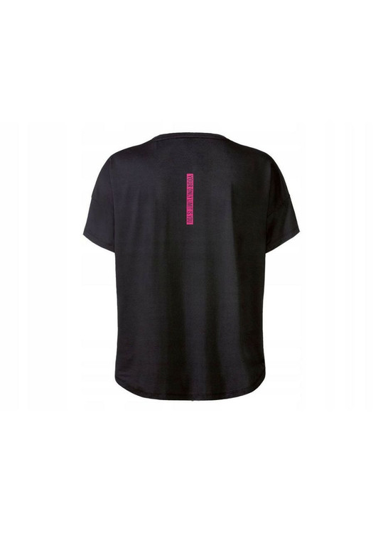 تیشرت ورزشی زنانه کریویت مشکی با یقه گرد و خاصیت خشکشوندگی سریع | صبامی