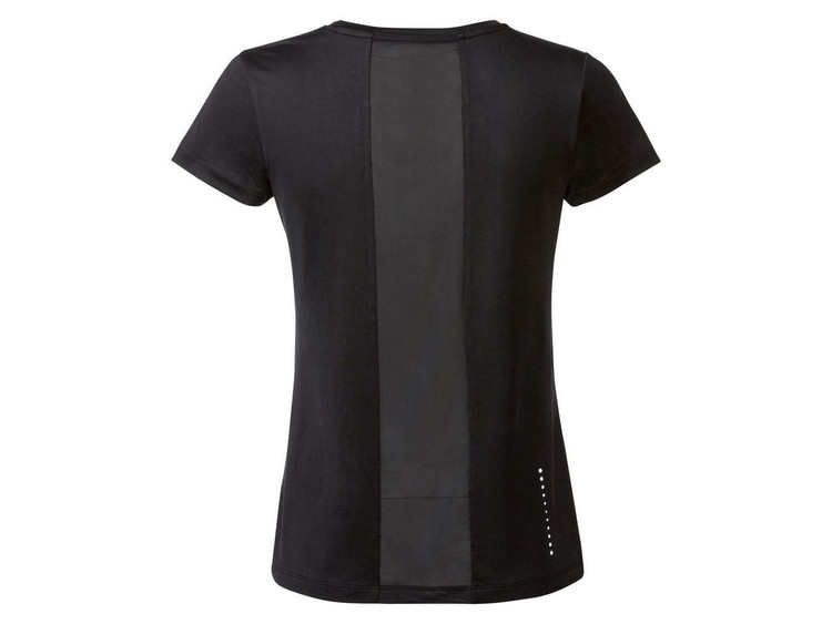 تیشرت ورزشی زنانه کریویت مشکی با یقه گرد و خاصیت خشکشوندگی سریع