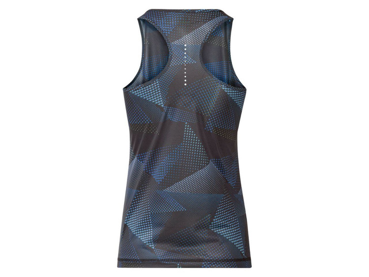 خرید تاپ ورزشی زنانه LIDL سورمهای و نارنجی – بند پهن قهرمانی با طراحی شبنما