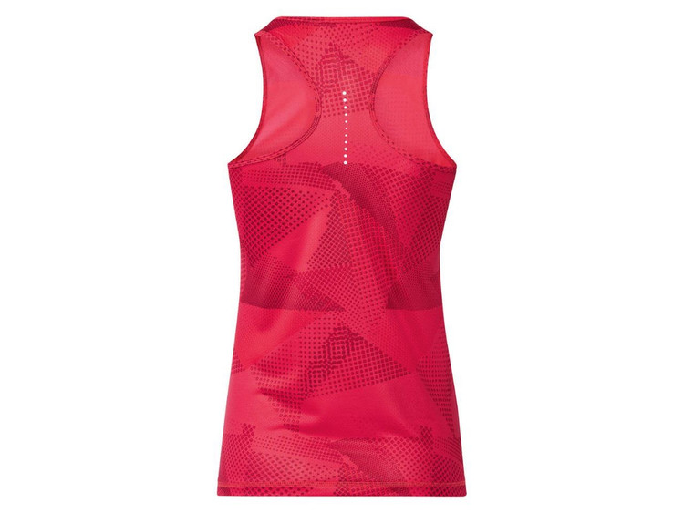 خرید تاپ ورزشی زنانه LIDL سورمهای و نارنجی – بند پهن قهرمانی با طراحی شبنما