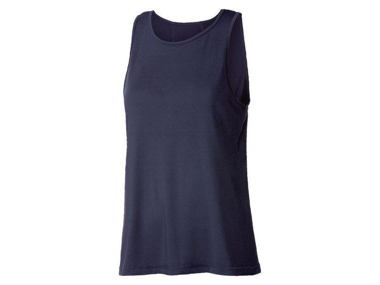 خرید تاپ ورزشی زنانه LIDL آلمان رنگ سرمهای – نمای جلو /صبامی