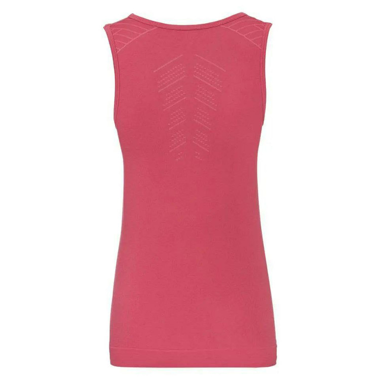 خرید تاپ ورزشی زنانه کریویت آستین حلقهای با رنگ صورتی/تاپ زنانه ورزشی برند کریویت با کشسانی بالا و قابلیت خشکشوندگی سریع نمای پشت/صبامی