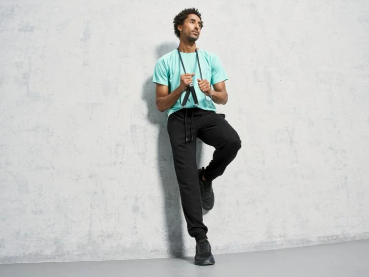 خرید اسلش مردانه کریویت Crivit رنگ مشکی، شلوار راحتی و ورزشی گرم با پارچه پشمی و الیاف نرم نمای کامل/صبامی