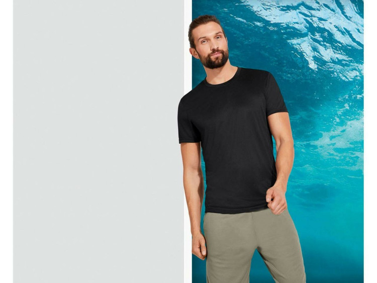 خرید تیشرت ورزشی مردانه کریویت مشکی نمای کامل | صبامی