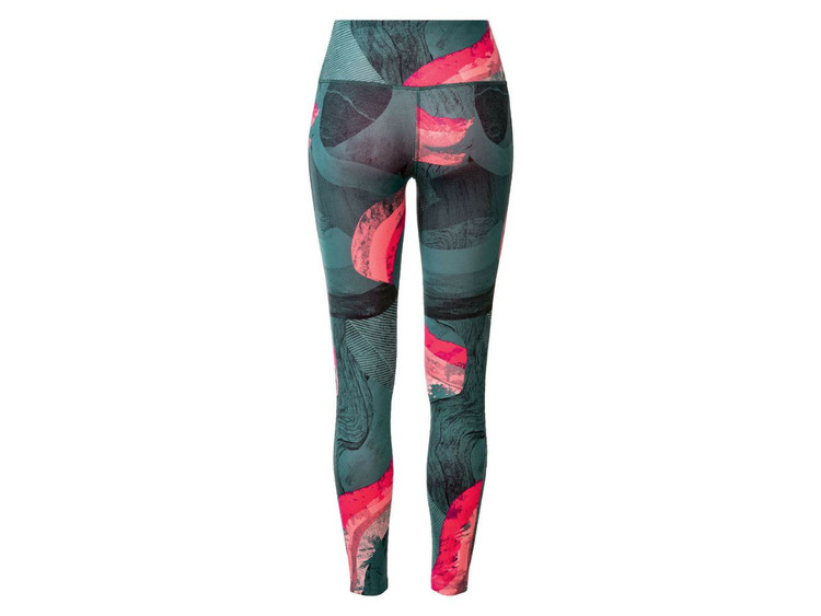 خرید لگ ورزشی زنانه/برند کریویت/رنگ سبز/جنس پلی استر و الاستان/خشک شونده سریع و تنفس پذیر نمای پشت | صبامی