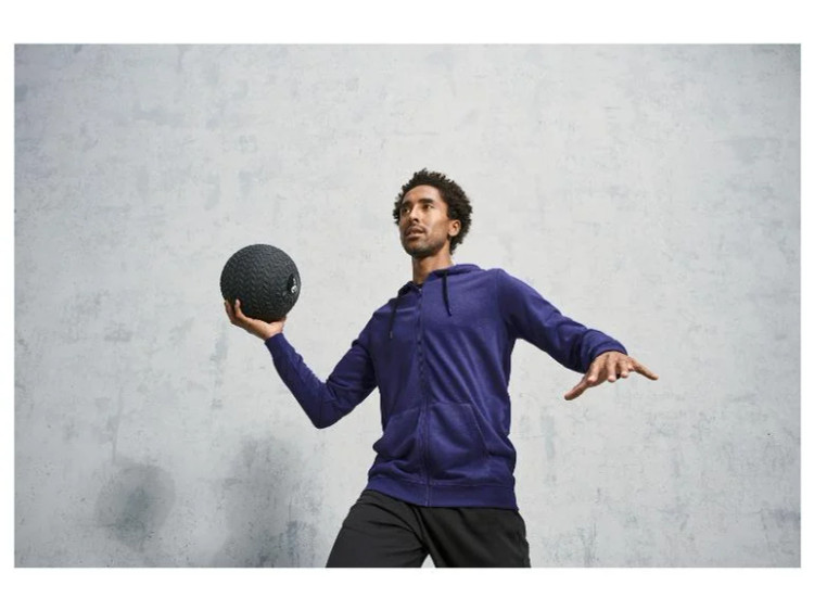 خرید سویشرت مردانه کریویت سرمه ای روشن با طراحی ساده، راحت و کیفیت بالا نمای کامل | صبامی