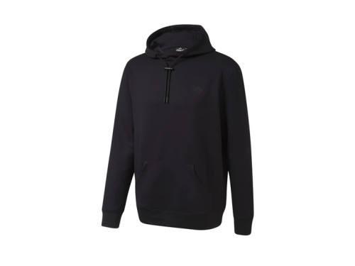 خرید هودی مردانه Crivit مشکی با پارچه تریکوی ضخیم و جیب کانگرو، کلاه با بند قابل تنظیم، مناسب استفاده روزمره و ورزش سبک | صبامی