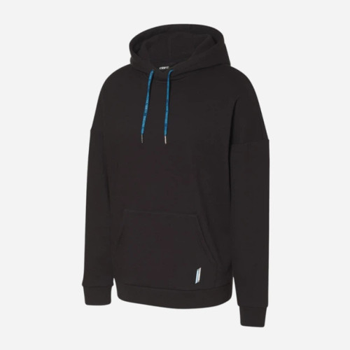 خرید هودی مردانه CRIVIT مشکی با پارچه نرم و گرم، کلاه با بند تنظیم و جیب جلو، مناسب استفاده روزمره و فعالیت در هوای آزاد | صبامی