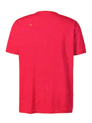 تیشرت مردانه ورزشی Crivit قرمز – پارچه تنفسپذیر مناسب باشگاه و استفاده روزمره نمای پشت | صبامی