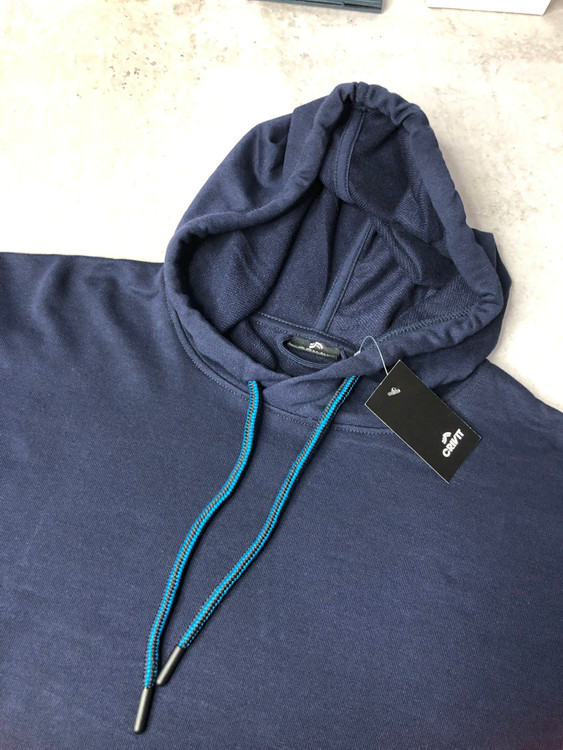 خربد هودی مردانه سرمه ای کریویت گرم مناسب زمستان نمای یقه | صبامی