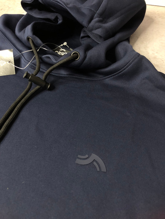 خرید هودی مردانه Crivit سرمهای با پارچه تریکوی ضخیم و جیب کانگرو، کلاه با بند قابل تنظیم، مناسب استفاده روزمره و ورزش سبک نمای مارک | صبامی