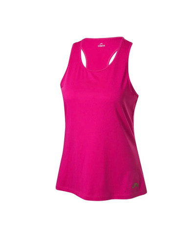 خرید تاپ زنانه ورزشی کریویت صورتی پلی استر و الاستان نمای جلو | صبامی