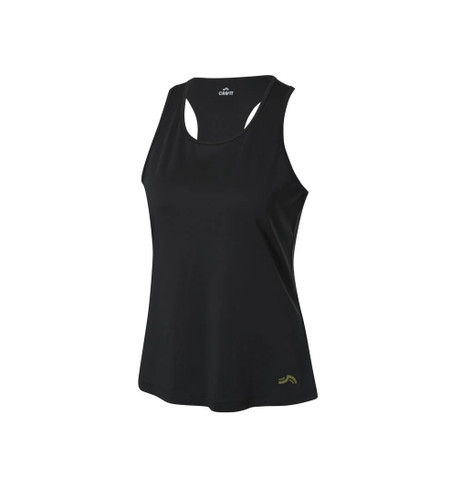 خرید تاپ زنانه ورزشی کریویت مشکی پلی استر و الاستان نمای جلو | صبامی