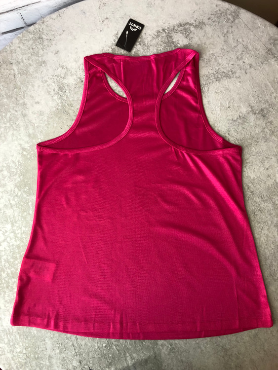 خرید تاپ زنانه ورزشی کریویت صورتی پلی استر و الاستان نمای یقه | صبامی