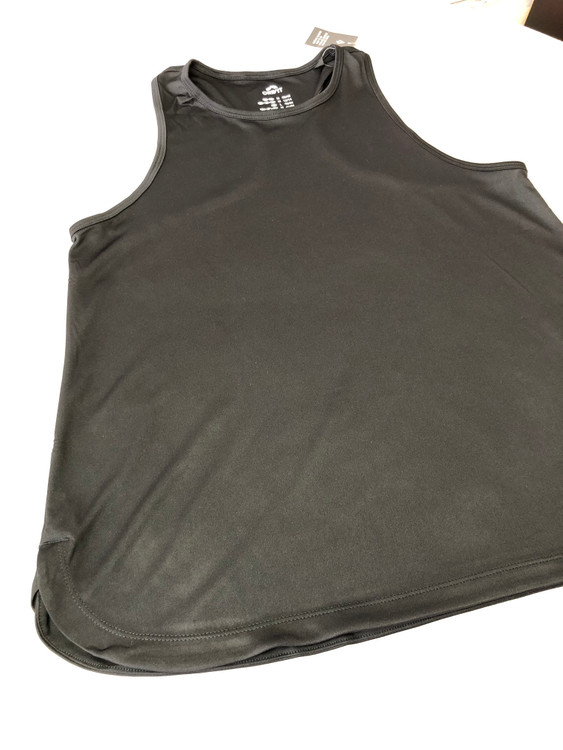 خرید تاپ زنانه ورزشی کریویت مشکی پلی استر و الاستان نمای کامل | صبامی