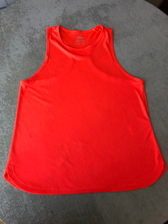 خرید تاپ زنانه ورزشی کریویت نارنجی پلی استر و الاستان نمای کامل | صبامی