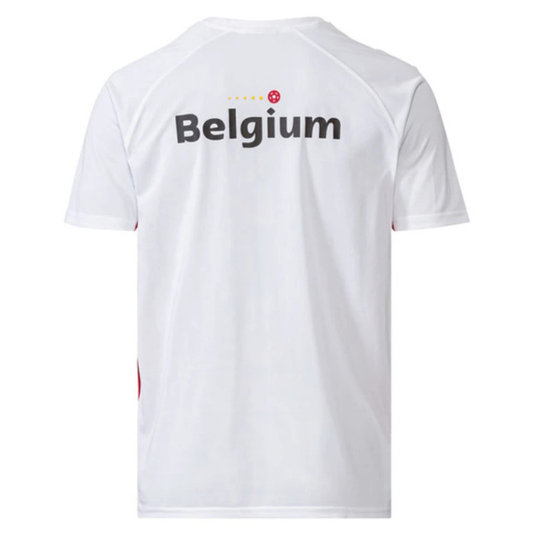 تیشرت ورزشی مردانه FIFA با طرح پرچم آلمان، رنگ سفید و قرمز، سبک و تنفسپذیر مناسب ورزش و تمرین روزانه/نمای پشت/صبامی