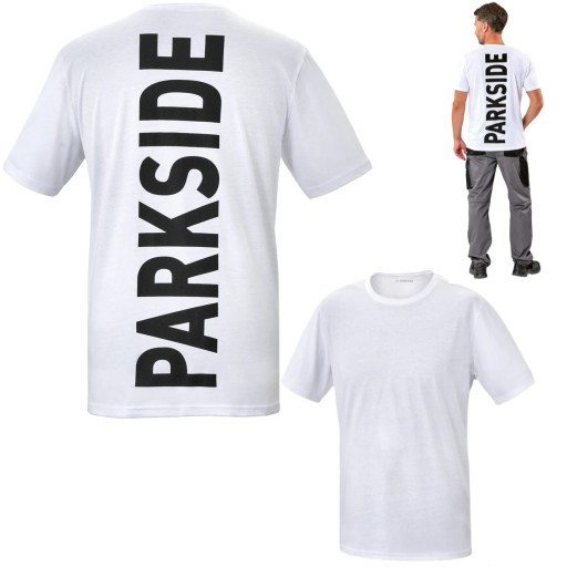 تیشرت مردانه نخی/برند پارکساید/رنگ سفید/جنس نخی/خنک و سبک/صبامی/نمای کامل