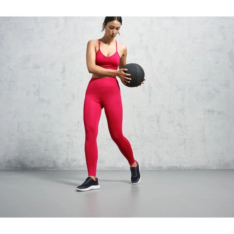 لگ ورزشی زنانه صورتی برند نیوسنشال Newcential مدل جذب و کشی مناسب باشگاه و یوگا/صبامی/نمای تنخور