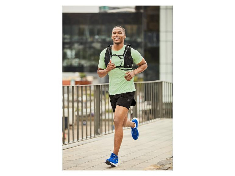 خرید شلوارک ورزشی مردانه کریویت (Crivit) آلمان – مشکی کشالهدار با آستر داخلی/نمای کامل/صبامی