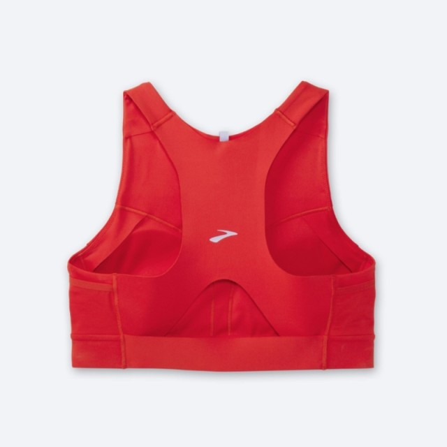 سوتین ورزشی زنانه Brooks مدل Drive 3 Pocket Run Bra مناسب رانینگ و تمرینات حرفهای / صبامی