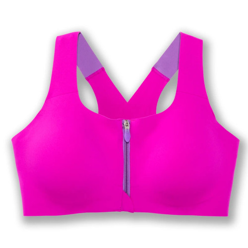 سوتین ورزشی زیپدار زنانه برند Brooks مدل Dare Zip Run Bra /صبامی