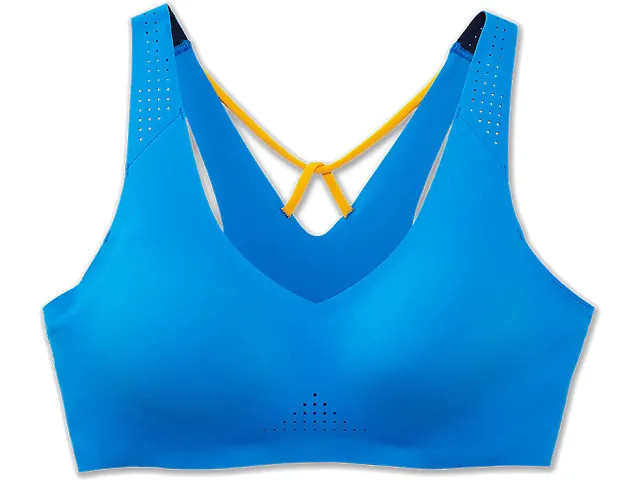 سوتین ورزشی زنانه مشکی برند Brooks مدل Dare V Neck Run Bra /صبامی